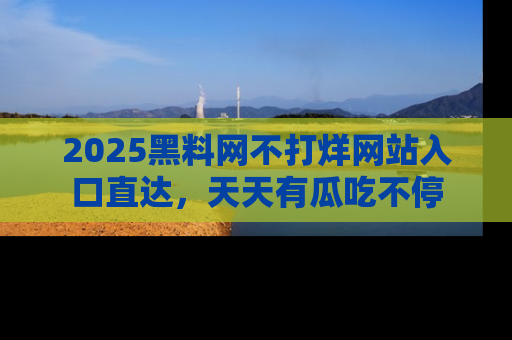 2025黑料网不打烊网站入口直达，天天有瓜吃不停