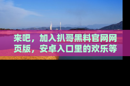 来吧，加入扒哥黑料官网网页版，安卓入口里的欢乐等着你！
