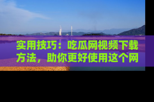 实用技巧：吃瓜网视频下载方法，助你更好使用这个网站