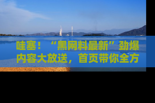 哇塞！“黑网料最新”劲爆内容大放送，首页带你全方位了解哦，小可爱们