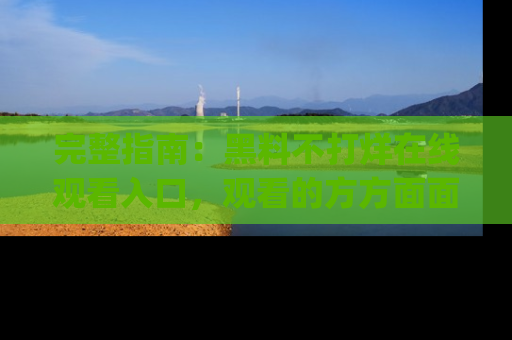 完整指南:黑料不打烊在线观看入口,观看的方方面面与app选择