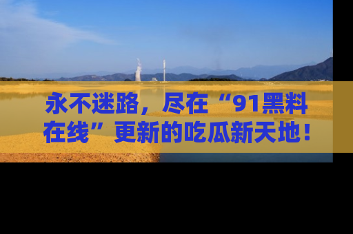 永不迷路,尽在“91黑料在线”更新的吃瓜新天地!