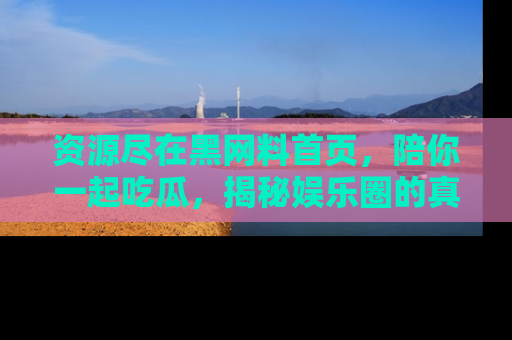资源尽在黑网料首页,陪你一起吃瓜,揭秘娱乐圈的真实内幕